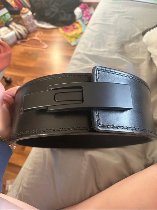 Men’s or women’s black heavy duty lifting belt - Picture 3 of 9